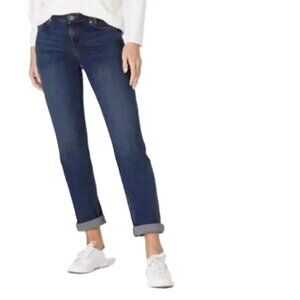 NWT J. Jill Weekender Straight Leg 5 Pocket Mystic Wash Jeans Women's Size 6
